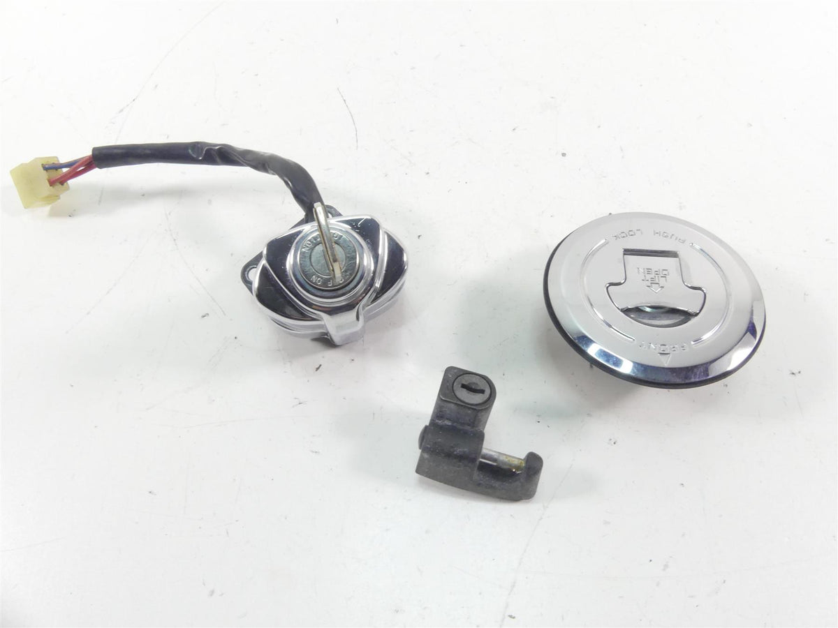 2003 Honda VTX1800 C Ignition Switch Key Lock Tank Cap Set 35010-MCH-010 {{ shop.shopifyCountryName }} - Mototech271