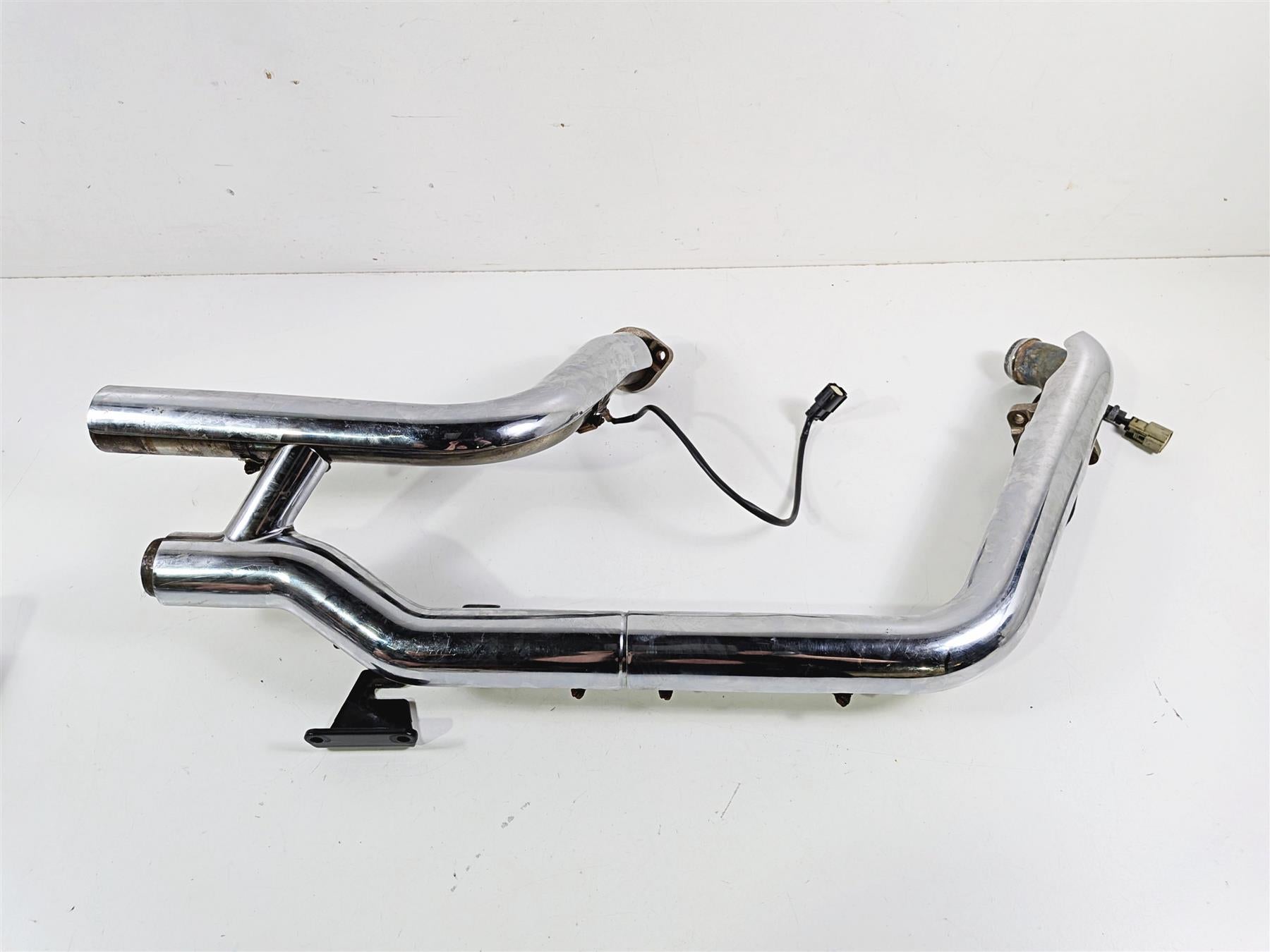 2012 Harley Softail FLSTF Fat Boy Exhaust Header & Heat Shield Set 65600042