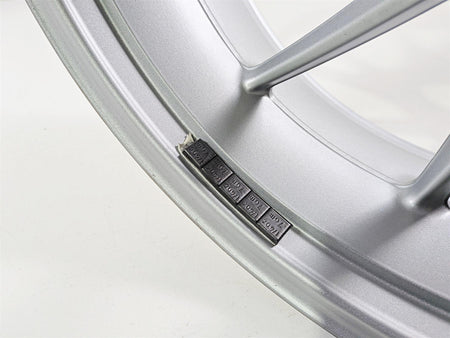 2023 BMW R1250RT RTP K52 Straight Silver Rear Wheel Rim 17x5.5 36317727235 {{ shop.shopifyCountryName }} - Mototech271