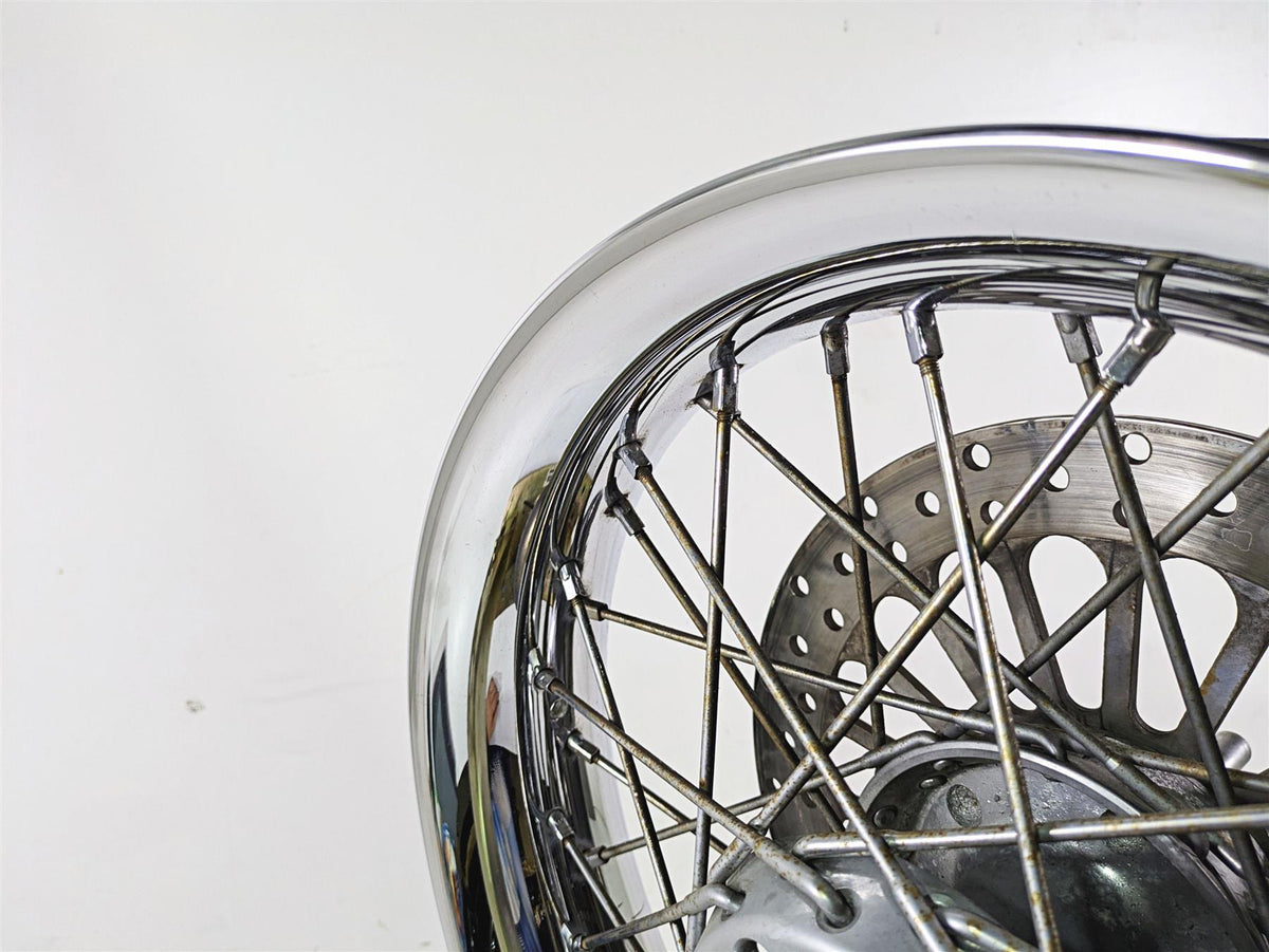 2008 Harley FLSTC 105TH Softail Heritage 16x3 Front Wheel Rim & Cover 41508-08 {{ shop.shopifyCountryName }} - Mototech271