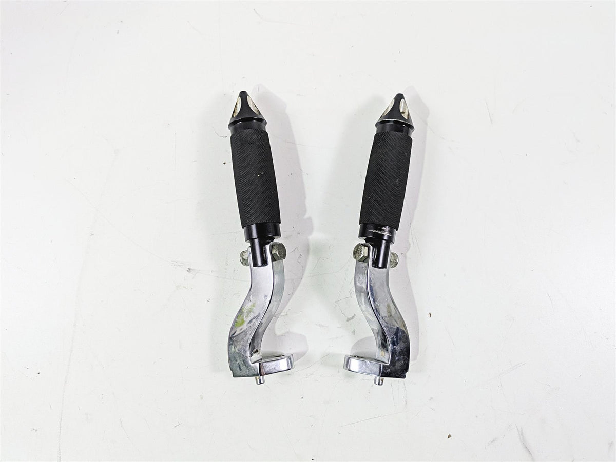 2001 Harley Touring FLHX Street Glide Avon Spike Rear Footpeg Set & Chrome Mount {{ shop.shopifyCountryName }} - Mototech271