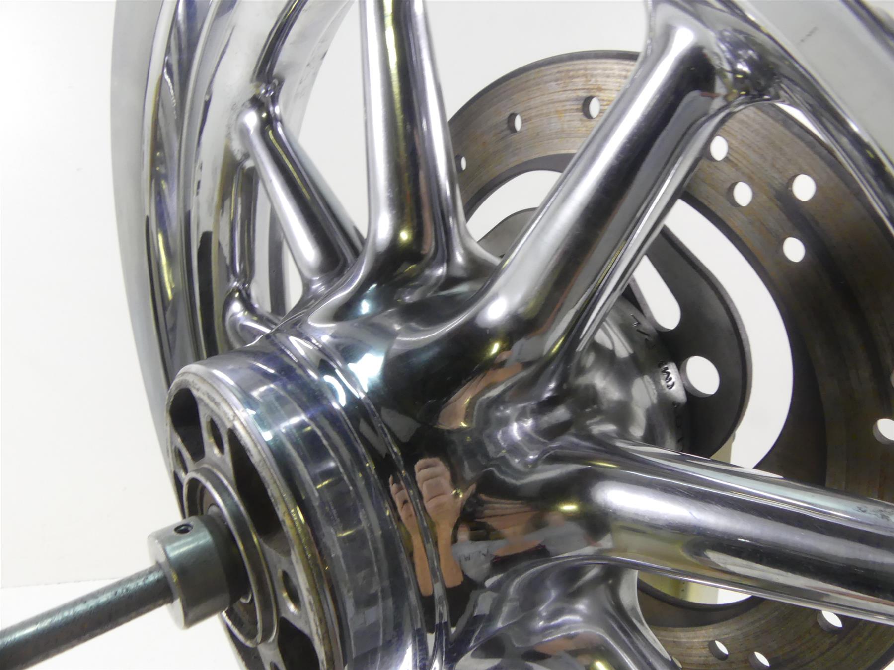 2007 Harley Touring FLHTCU SE CVO Electra Glide Rear Chrome Wheel 16x3 43484-08 {{ shop.shopifyCountryName }} - Mototech271