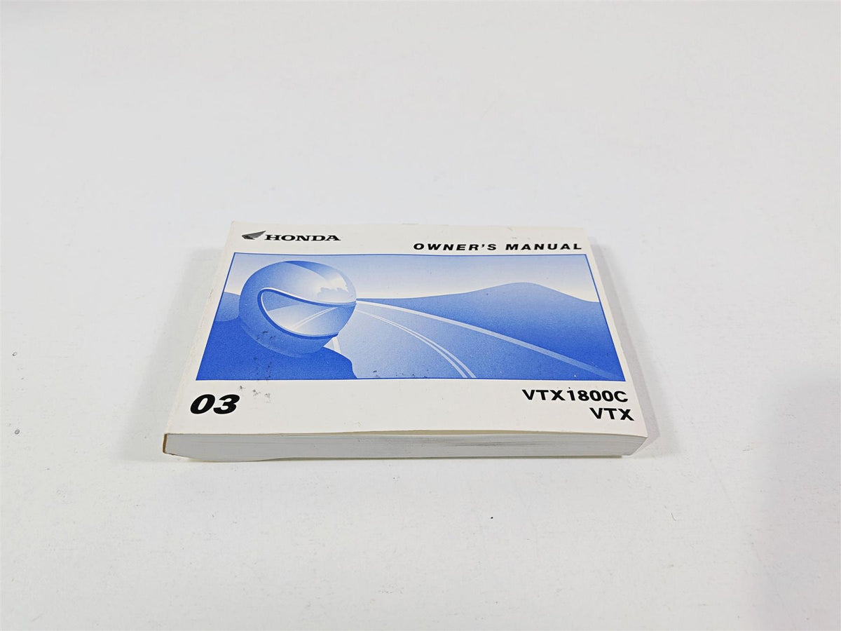 2003 Honda V-Twin VTX1800 C Owners Manual Booklet 00X31-MCH-6100 {{ shop.shopifyCountryName }} - Mototech271