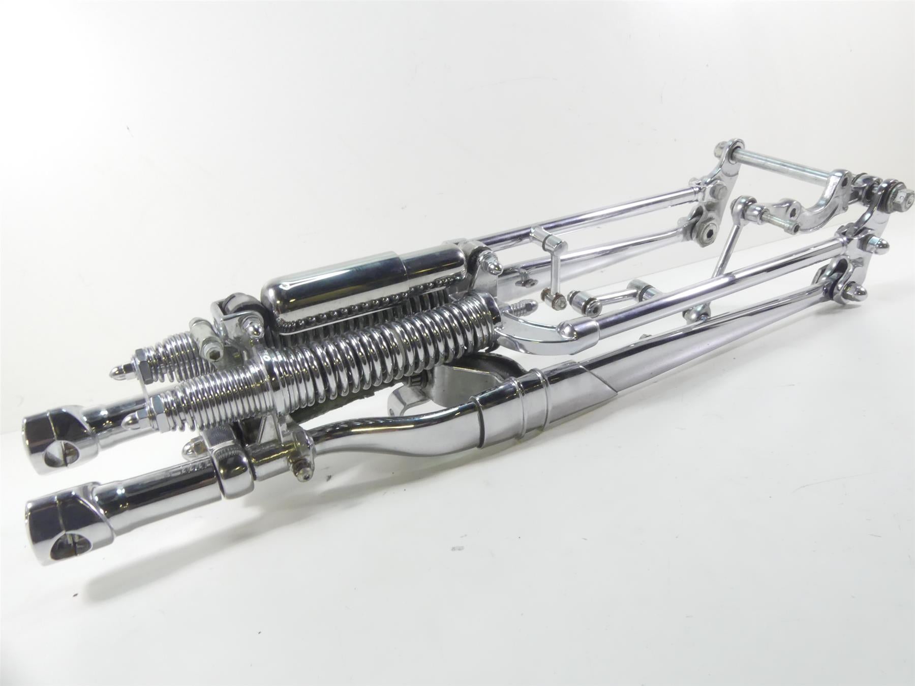1993 Harley FXSTS Softail Springer Straight Front End Chrome Fork +Axle 45569-88 {{ shop.shopifyCountryName }} - Mototech271