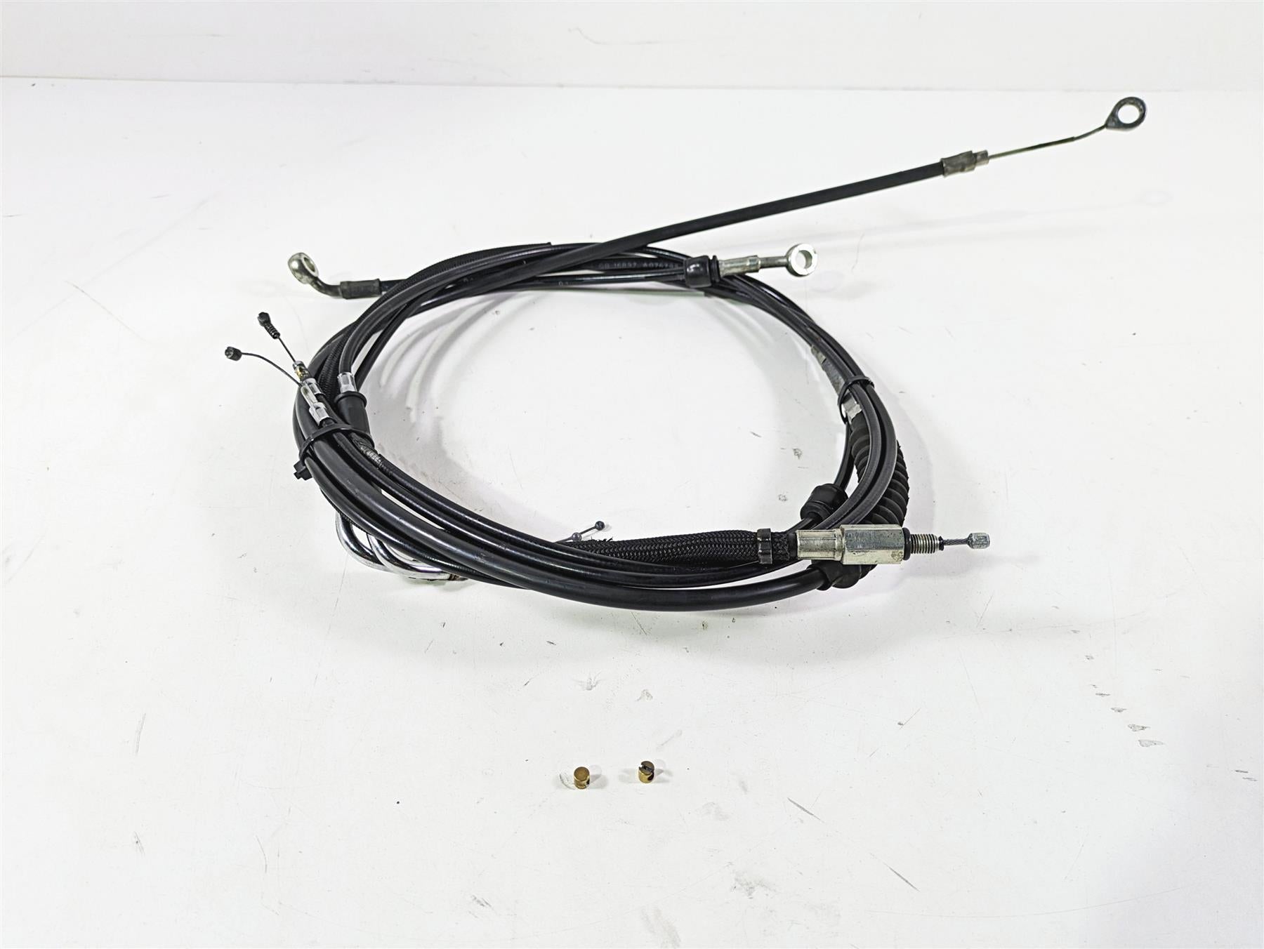 2017 Harley Dyna FXDB Street Bob Brake Clutch Throttle Cable Set 14