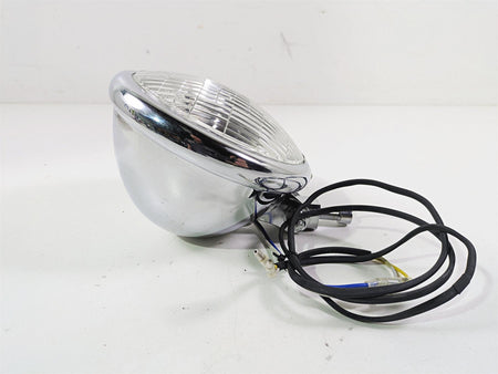 2008 Ultima Motorcycles Fat Bastard Round Chrome Headlight & Mount {{ shop.shopifyCountryName }} - Mototech271