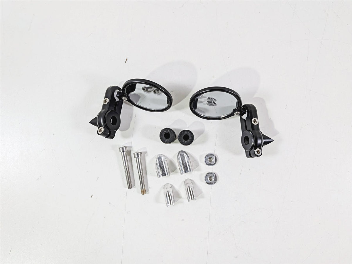 2016 Mv Agusta F3 800 RR Black CRG Bar End Round Rear View Mirror Set-Mototech271