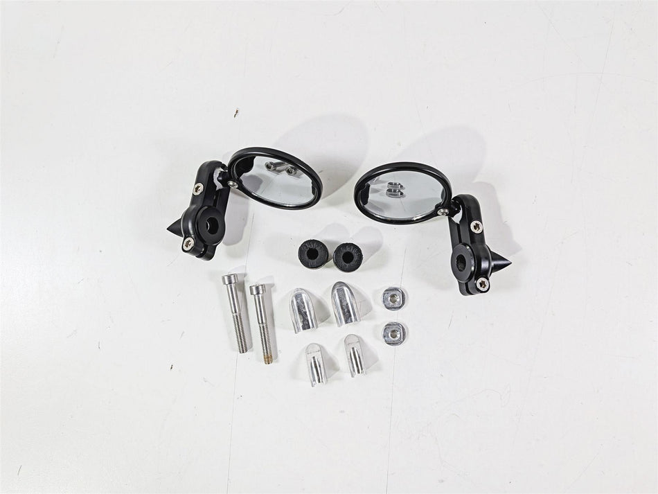 2016 Mv Agusta F3 800 RR Black CRG Bar End Round Rear View Mirror Set-Mototech271