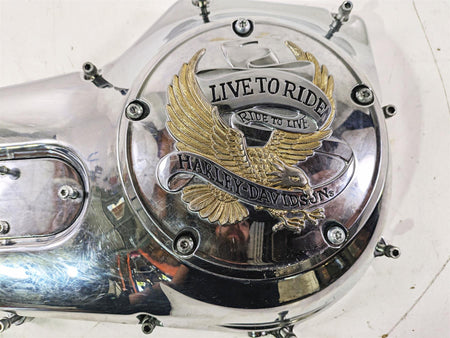 2004 Harley Softail FLSTF Fat Boy Outer Primary Drive Clutch Cover 60506-99 {{ shop.shopifyCountryName }} - Mototech271