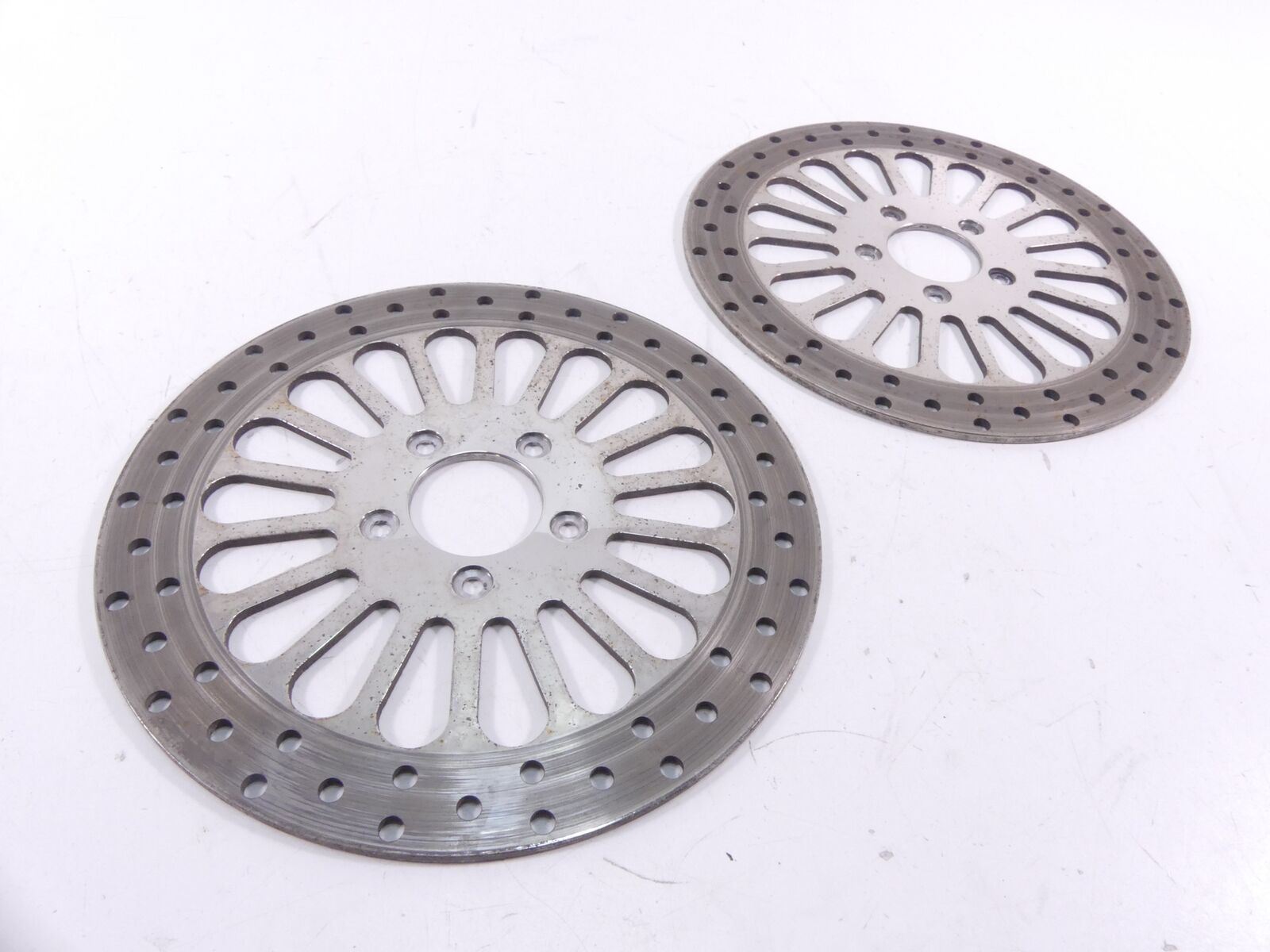 2009 Harley Touring FLHRC Road King Front Brake Disc Rotor Set 41808-08 41809-08 {{ shop.shopifyCountryName }} - Mototech271