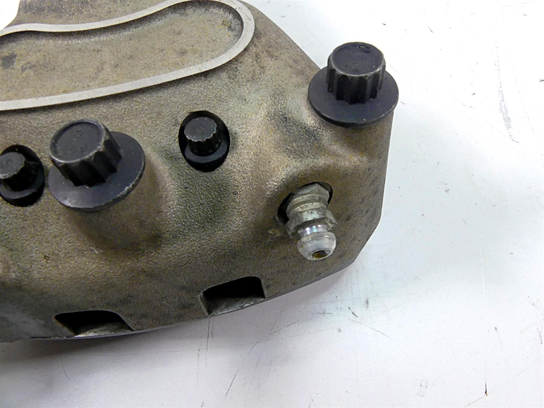 2007 Harley Touring FLHRC Road King Rear Brake Caliper + 1" Bracket 44080-02C {{ shop.shopifyCountryName }} - Mototech271