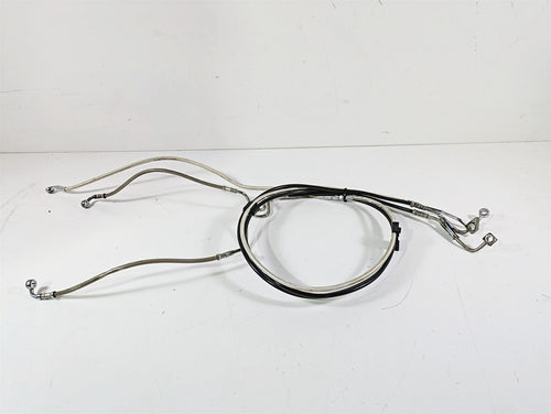 2017 Harley Touring FLHTKSE CVO E-Glide Front Abs Brake Line Set 77