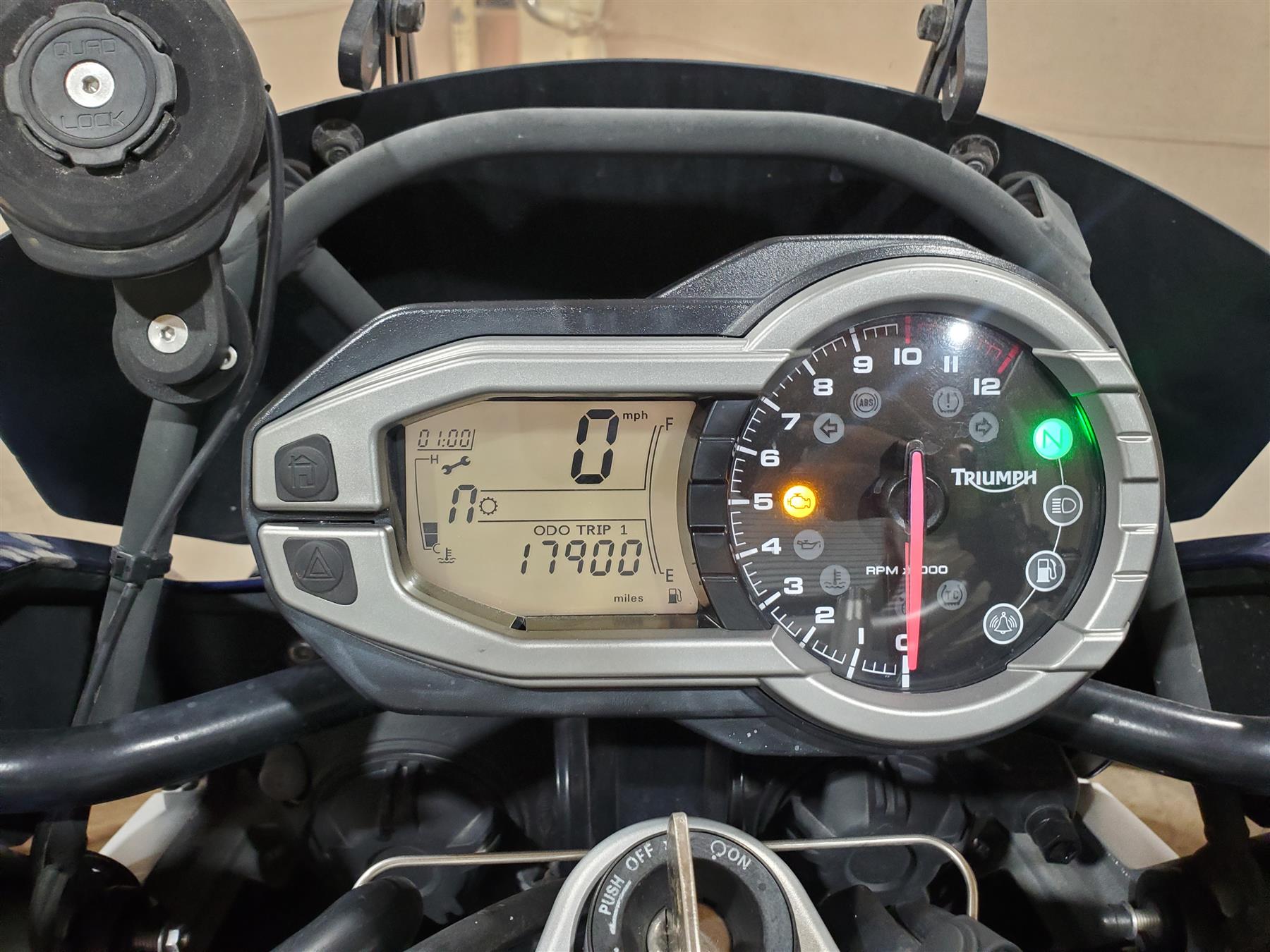 2013 Triumph Tiger 1215 Explorer Speedometer Gauge Instrument - 17k T2503135 {{ shop.shopifyCountryName }} - Mototech271