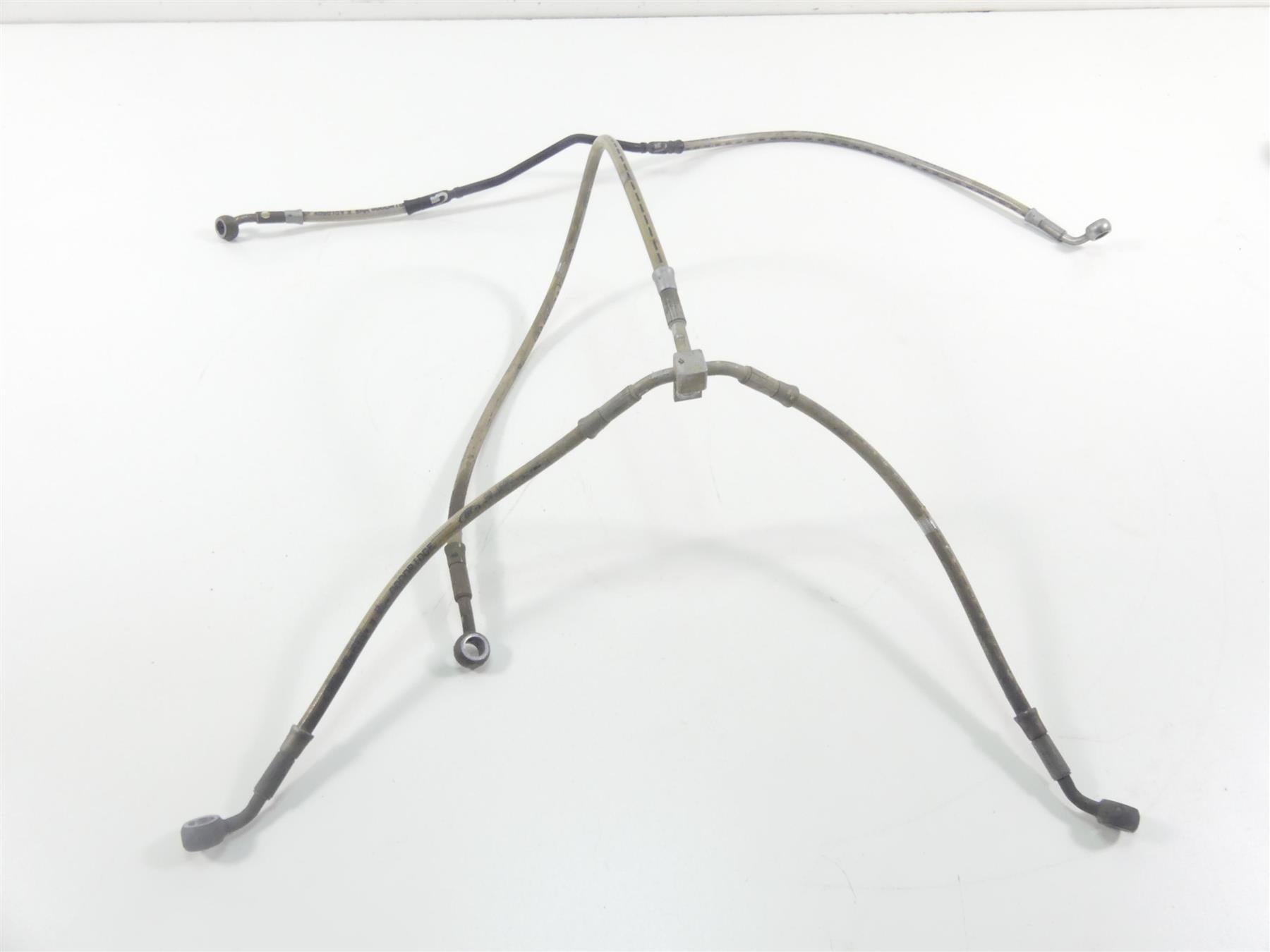 2019 BMW R1250GS K50 Front Abs Brake Line Hose Set 34328526552 34328526553