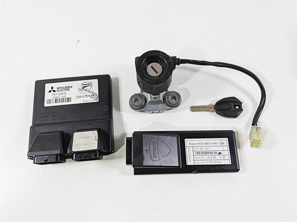 2017 Ducati 959 Panigale Cdi Ecu Ecm Bbox Ignition Switch Key Set 28642671A-Mototech271