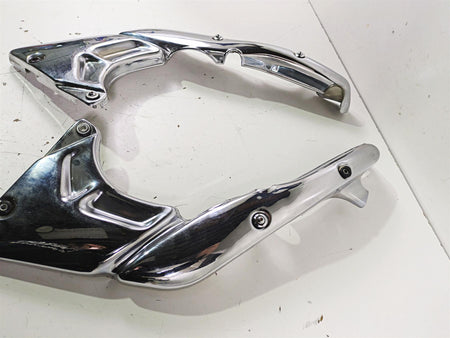 1998 Moto Guzzi California 1100 EV Rear Side Chrome Cover Fairing Set GU03467300 {{ shop.shopifyCountryName }} - Mototech271