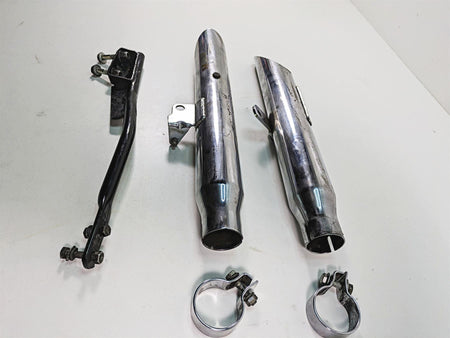 1986 Harley Sportster XLH 883 Oem Slip On Slash Cut Muffler Silencer Set {{ shop.shopifyCountryName }} - Mototech271