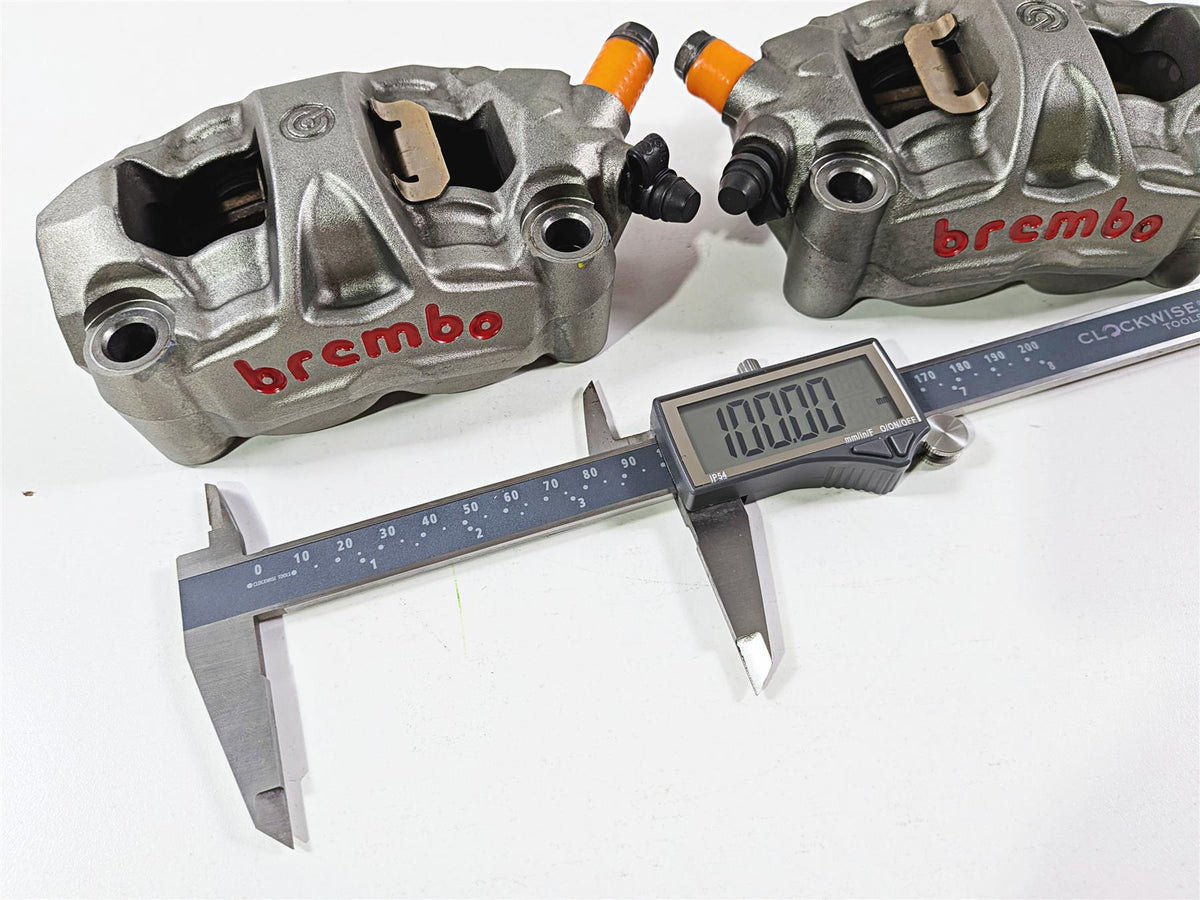 2014 Aprilia RSV4 RR Factory Front Brembo Brake Caliper 100mm B044355 B044356 {{ shop.shopifyCountryName }} - Mototech271