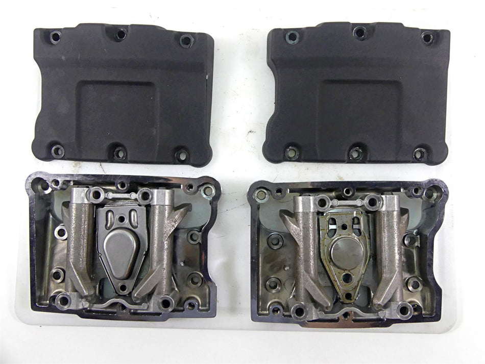 2017 Harley Dyna FXDB Street Bob Black Rocker Box Valve Cover Set 17571-99 {{ shop.shopifyCountryName }} - Mototech271