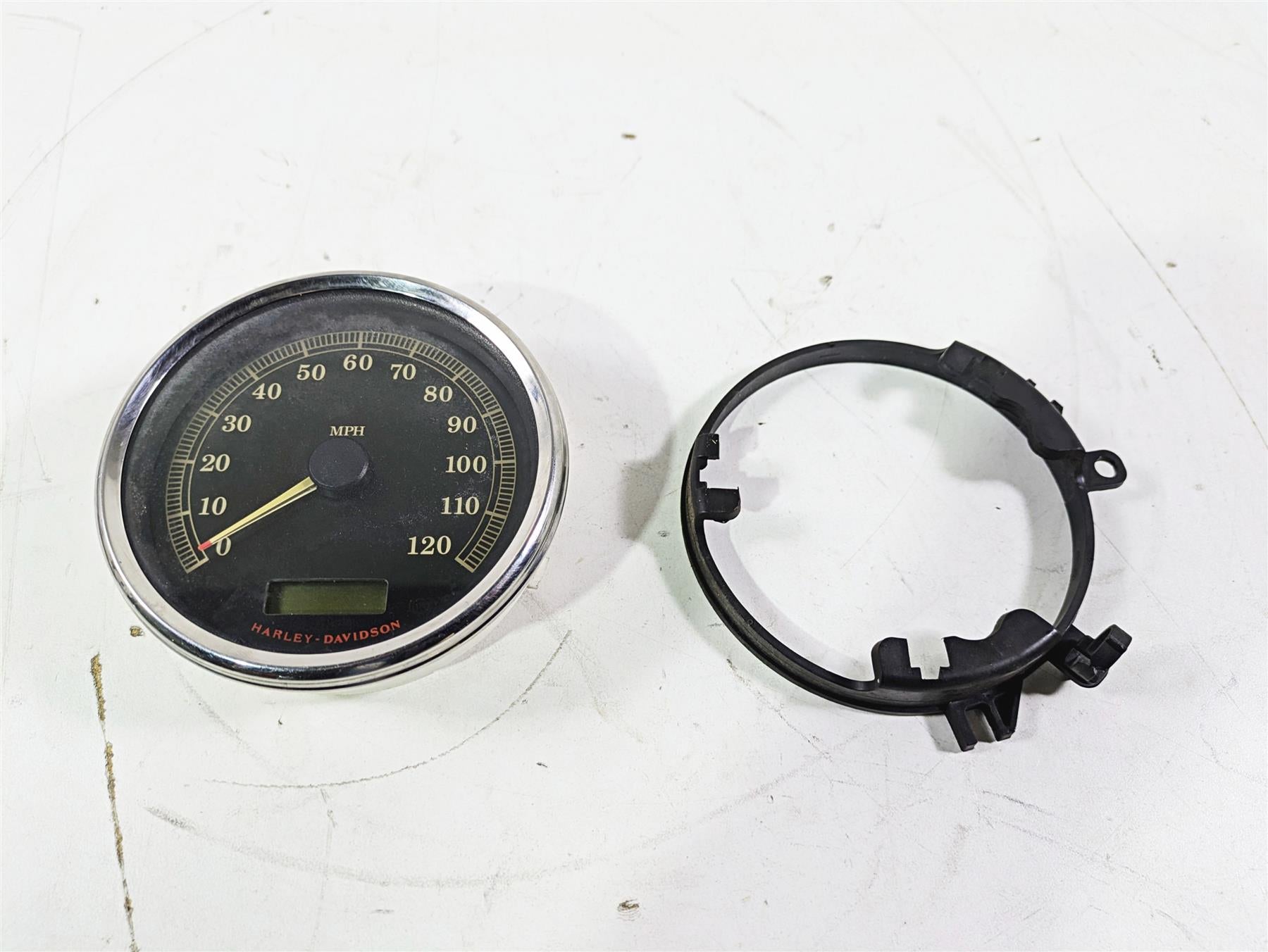 2008 Harley FLSTC 105TH Softail Heritage Speedometer Gauge Instr 27k 67033-08 {{ shop.shopifyCountryName }} - Mototech271
