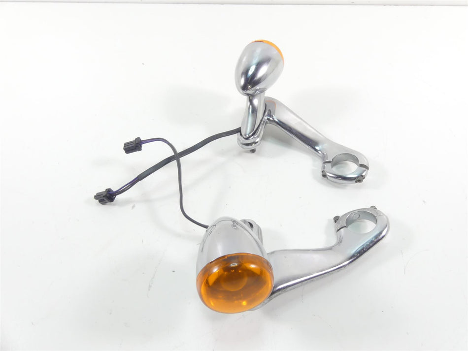 2013 Harley Touring FLTRX Road Glide Front Blinker Turn Signal Set 69272-05 {{ shop.shopifyCountryName }} - Mototech271