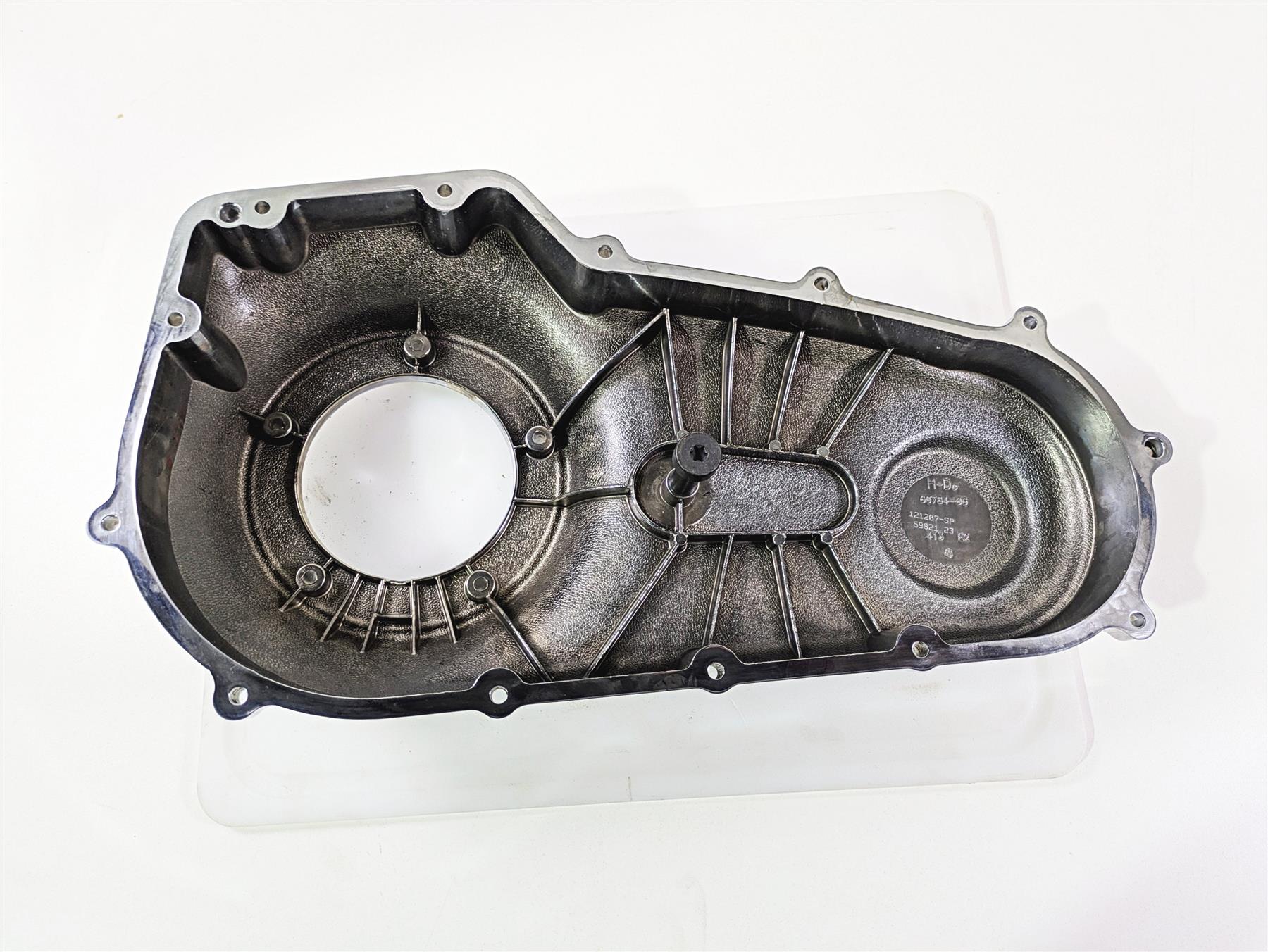 2008 Harley FXCWC Softail Rocker Outer Primary Drive Clutch Cover 60784-06 {{ shop.shopifyCountryName }} - Mototech271