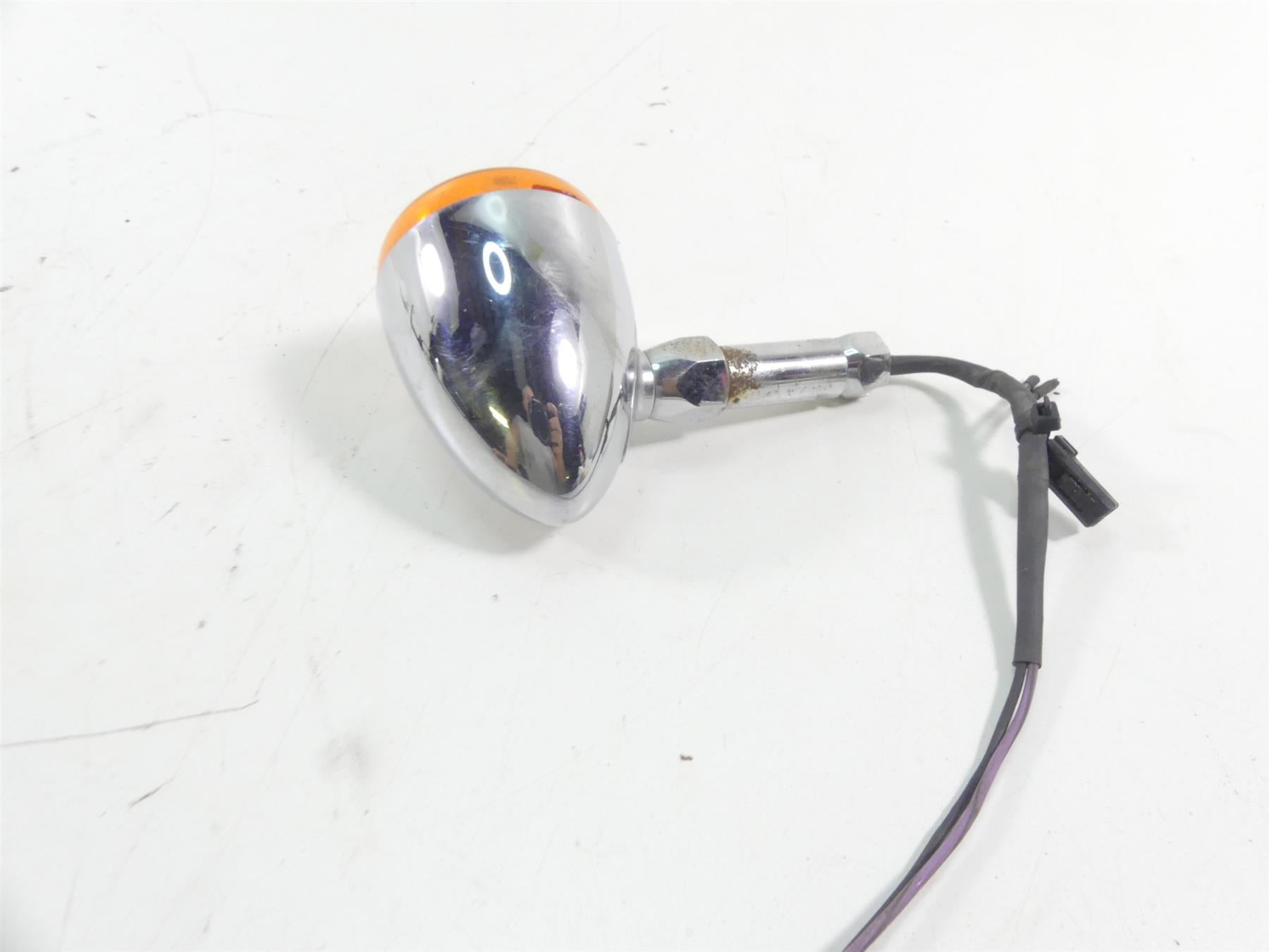 2004 Harley Softail FLSTFI Fat Boy Left Rear Chrome Blinker - Read 68977-00 {{ shop.shopifyCountryName }} - Mototech271