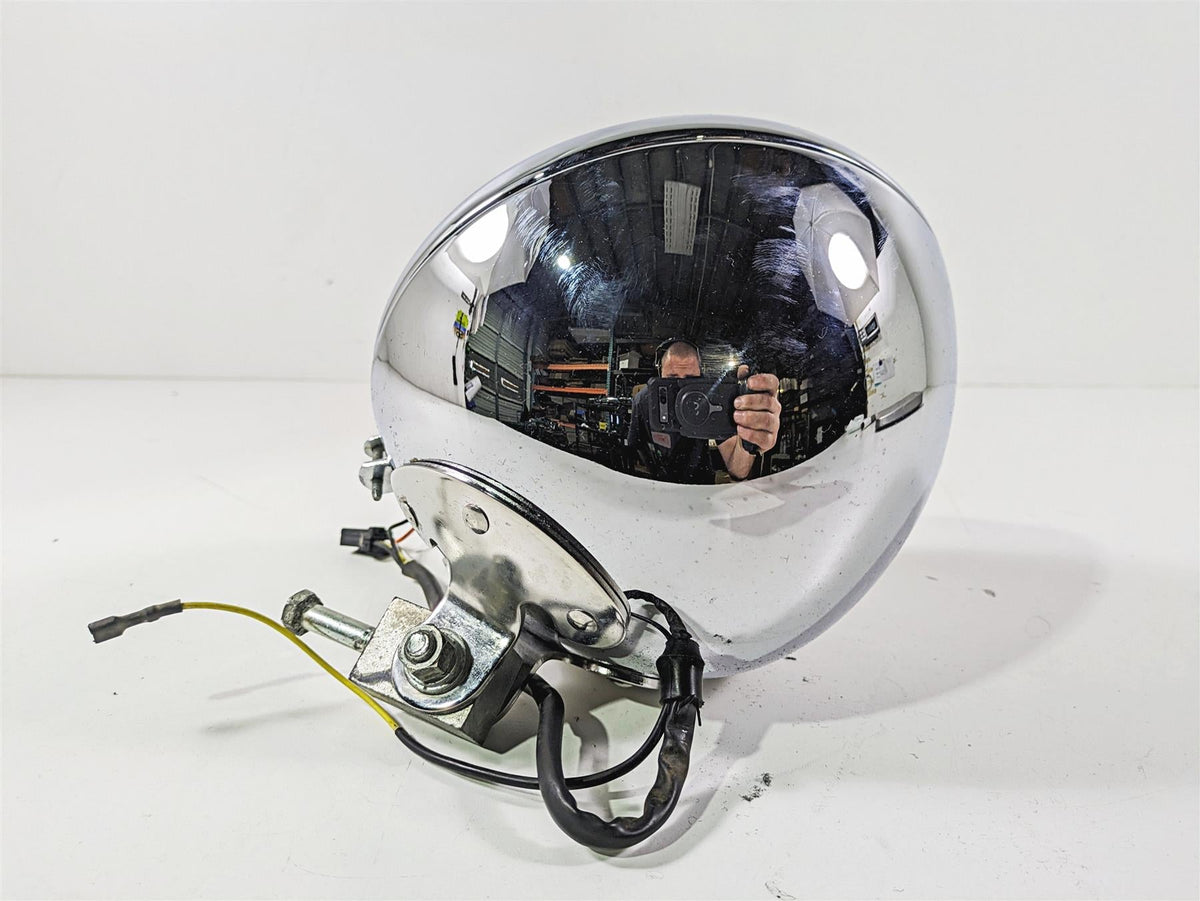 2003 Harley FLSTC Softail Heritage 100th 7" Chrome Headlight Lamp 67903-00 {{ shop.shopifyCountryName }} - Mototech271