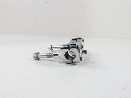2016 Harley FXDF Dyna Fat Bob Handlebar Riser Holder Clamps Chrome 56568-86 {{ shop.shopifyCountryName }} - Mototech271