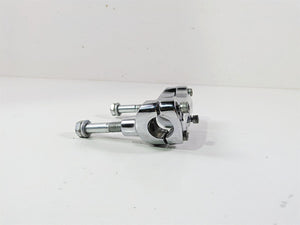 2016 Harley FXDF Dyna Fat Bob Handlebar Riser Holder Clamps Chrome 56568-86