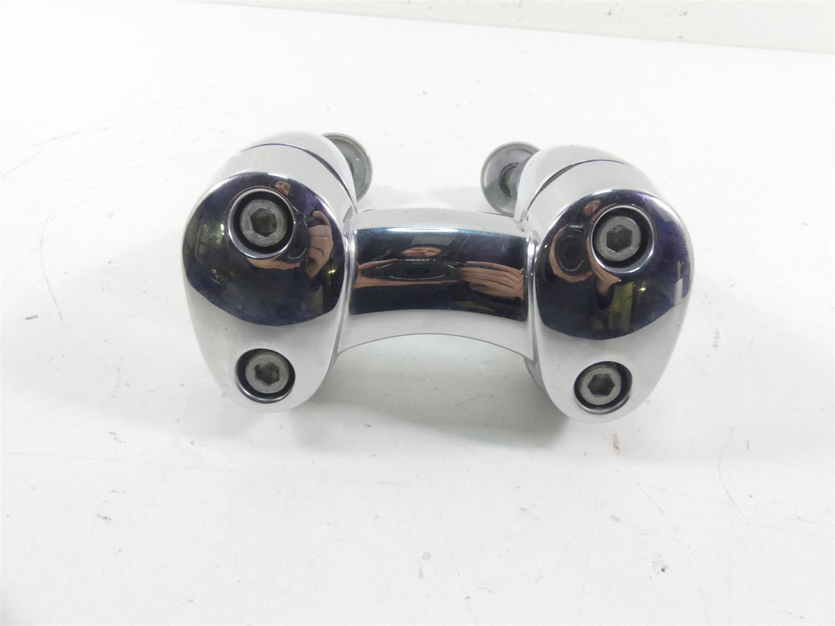 2015 Harley FLD Dyna Switchback Handlebar Chrome Riser Holder Set 55900005 {{ shop.shopifyCountryName }} - Mototech271