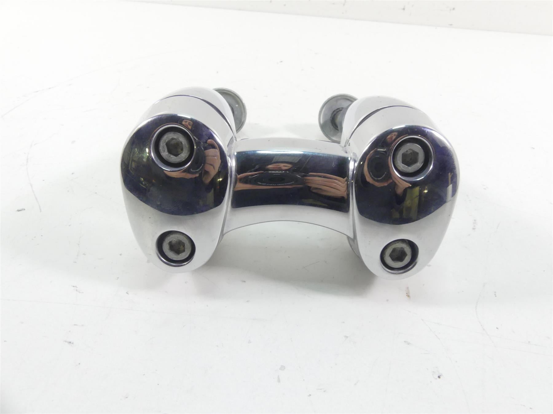 2015 Harley FLD Dyna Switchback Handlebar Chrome Riser Holder Set 55900005 {{ shop.shopifyCountryName }} - Mototech271