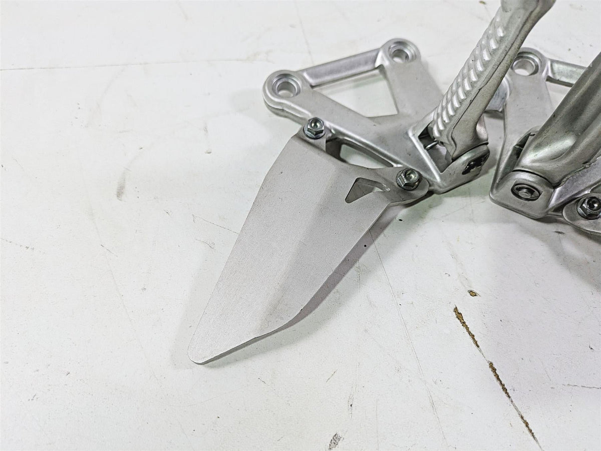 2008 Ducati SBK 1098 S Left Right Rider Footpeg Set 82411231A 82411221A {{ shop.shopifyCountryName }} - Mototech271