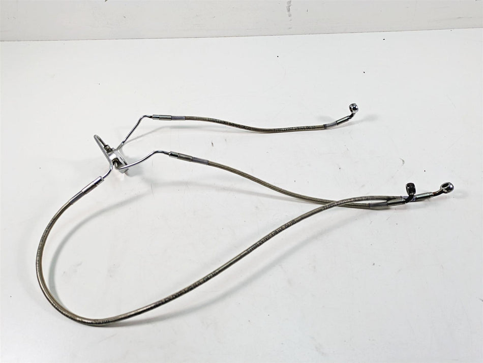 2006 Harley Touring FLHXI Street Glide 16 1/2" Ape Hanger Front Brake Line Set {{ shop.shopifyCountryName }} - Mototech271