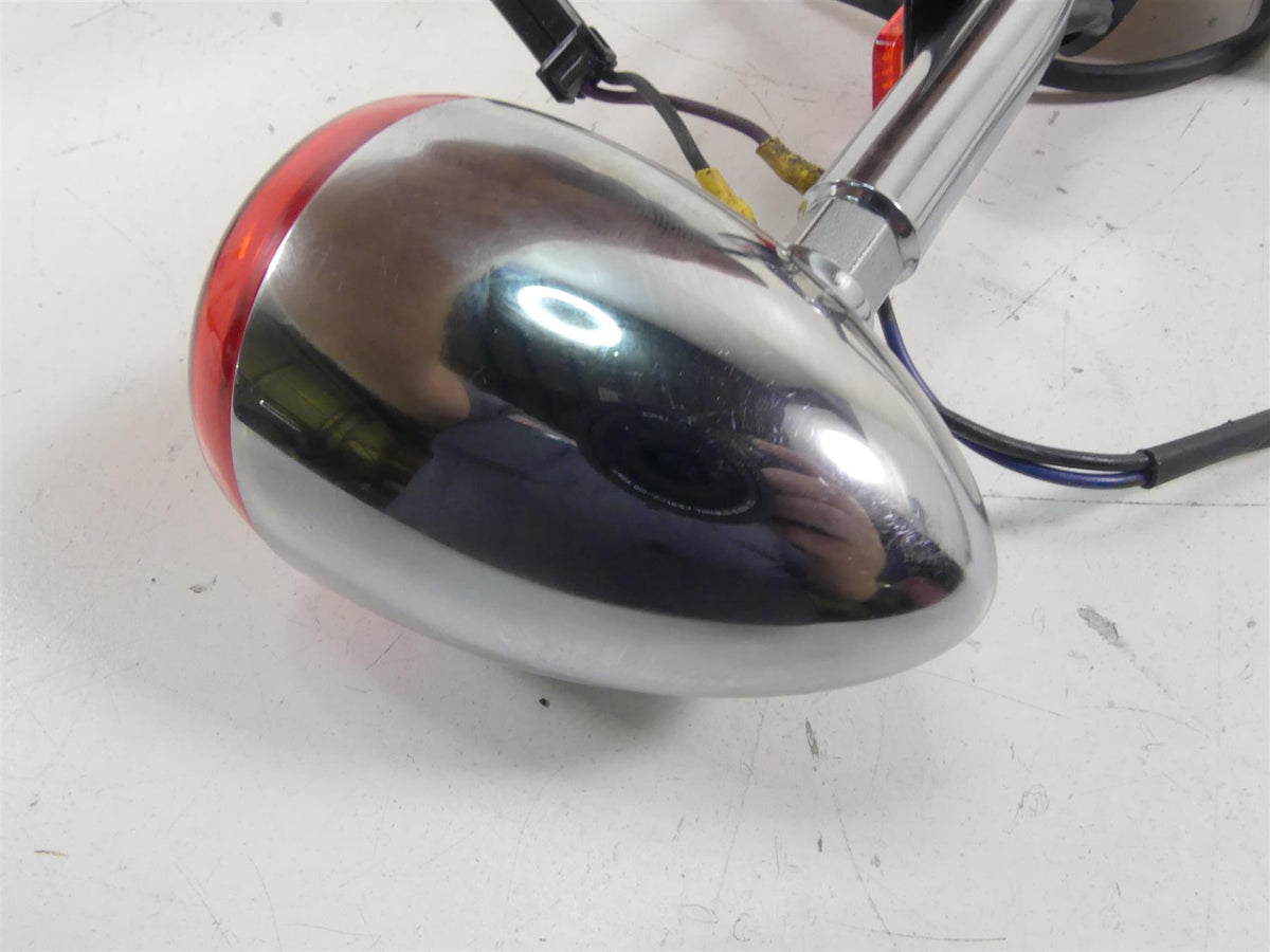 2014 Harley FXDL Dyna Low Rider Oem Leather Saddle Bag & Blinker Set 90369-06 {{ shop.shopifyCountryName }} - Mototech271