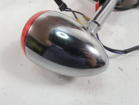 2014 Harley FXDL Dyna Low Rider Oem Leather Saddle Bag & Blinker Set 90369-06 {{ shop.shopifyCountryName }} - Mototech271