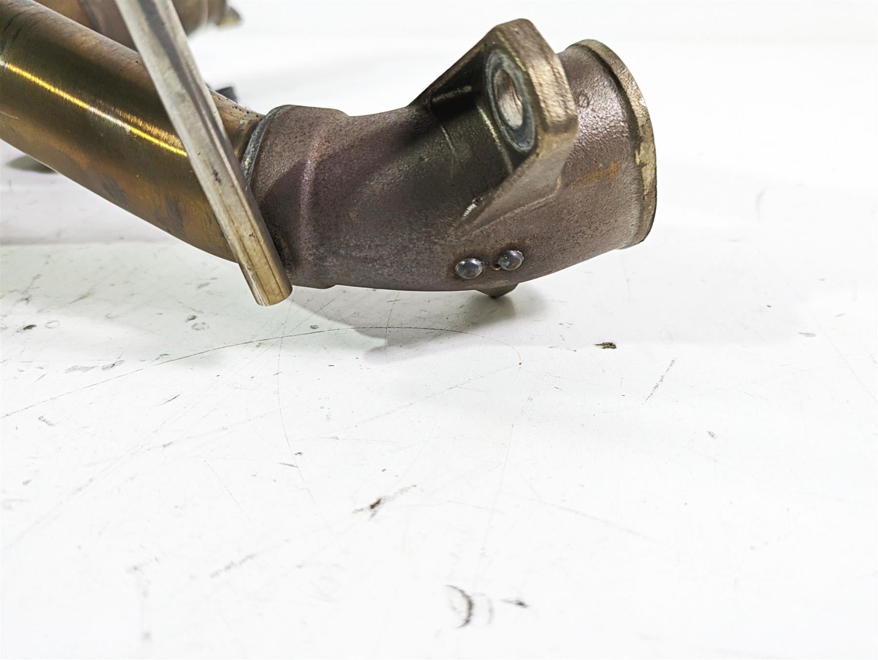 2023 Triumph Street Triple 765 RS Oem Exhaust Header Manifold T2202740 {{ shop.shopifyCountryName }} - Mototech271