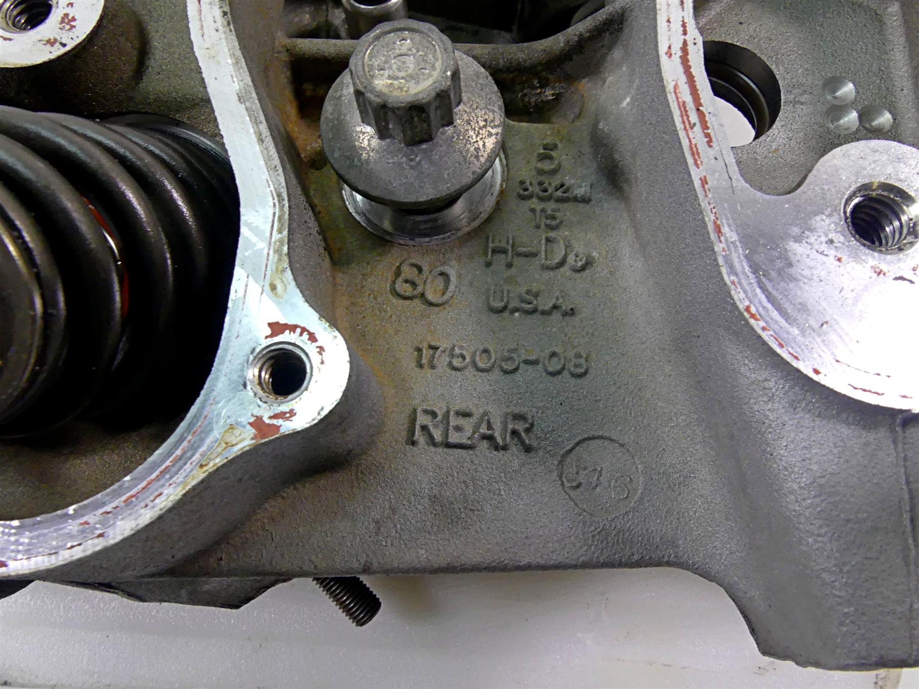 2009 Harley XR1200 Sportster Rear Cylinderhead Cylinder Head Rocker Box 17505-08 {{ shop.shopifyCountryName }} - Mototech271