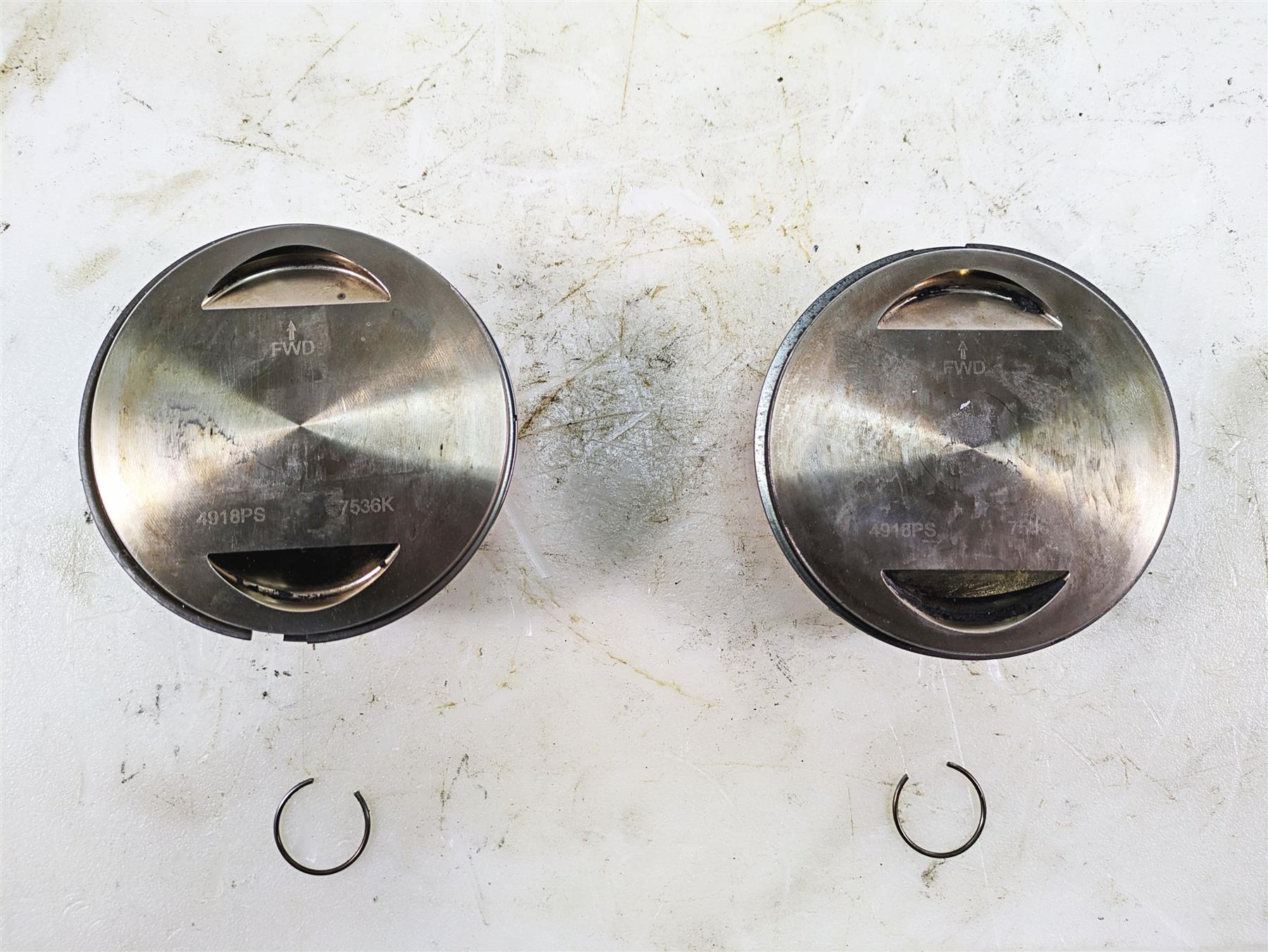 Wiseco 4" Forged Big Bore Twin Cam Piston Set 4918PS {{ shop.shopifyCountryName }} - Mototech271