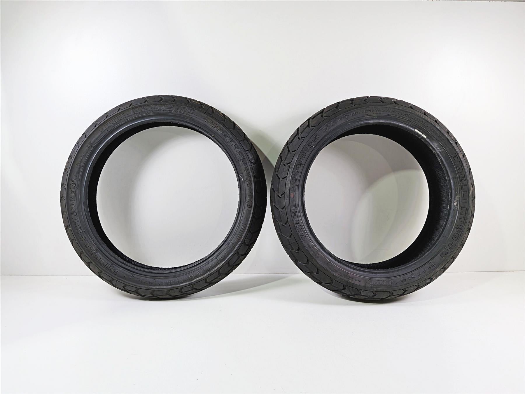 Used Front Rear Motorcycle Tire Set Pirelli Mt60 Rs 2504100-Mototech271