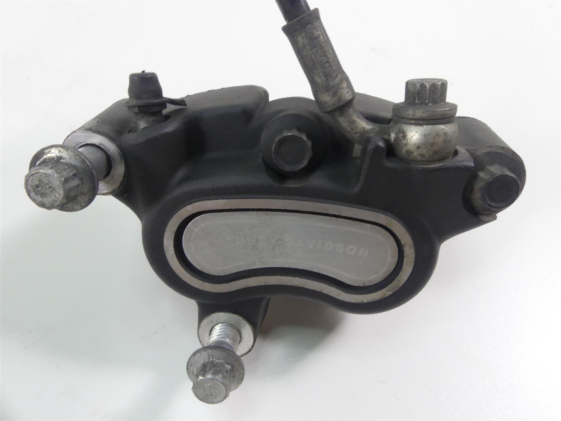 2013 Harley FXDWG Dyna Wide Glide Front Brake Caliper & Line 41300001 {{ shop.shopifyCountryName }} - Mototech271