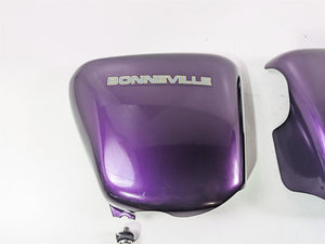 2013 Triumph Bonneville Side Cover Fairing Set Imperial Purple -Read T2309434-KF