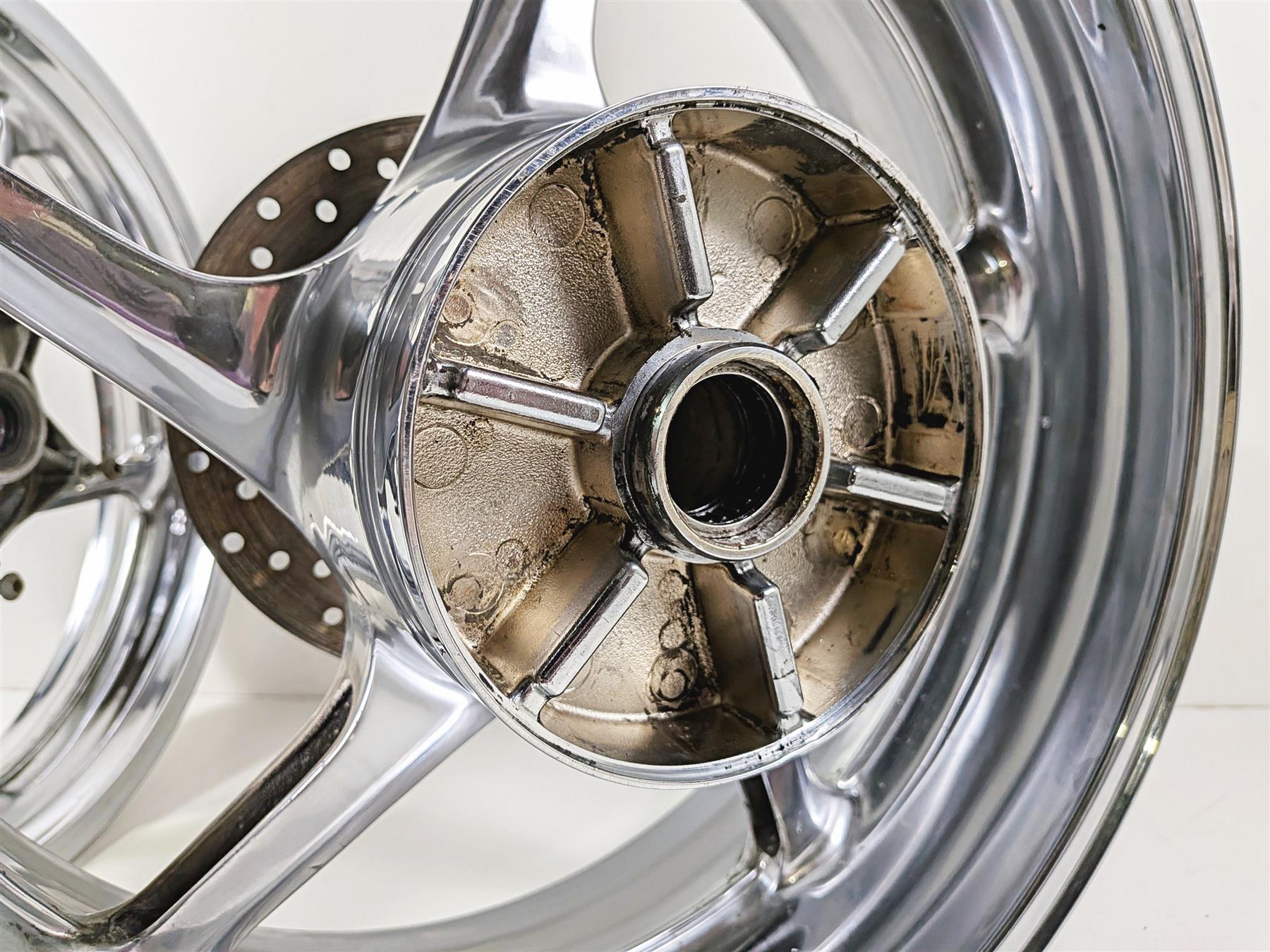 2008 Yamaha YZF R1 RN19 Front Rear Chrome Wheel Rim Set -READ 5VY-25168-00 {{ shop.shopifyCountryName }} - Mototech271