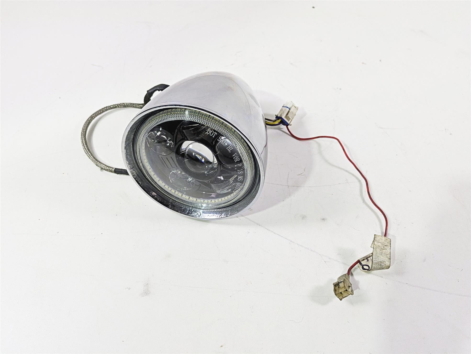 2002 Big Dog Pitbull Headlight Head Light Lamp & Mount 173-000010-01