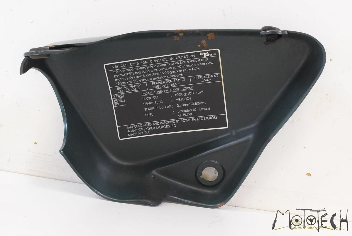 2012 Royal Enfield Bullet Classic C5 Right Side Cover CLASSIC GREEN {{ shop.shopifyCountryName }} - Mototech271