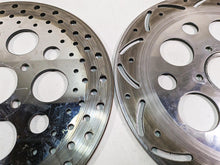 Load image into Gallery viewer, 00-07 Harley Davidson Touring Electra Glide Aftermarket Chrome Front Rear Brake Rotor Disc Set
