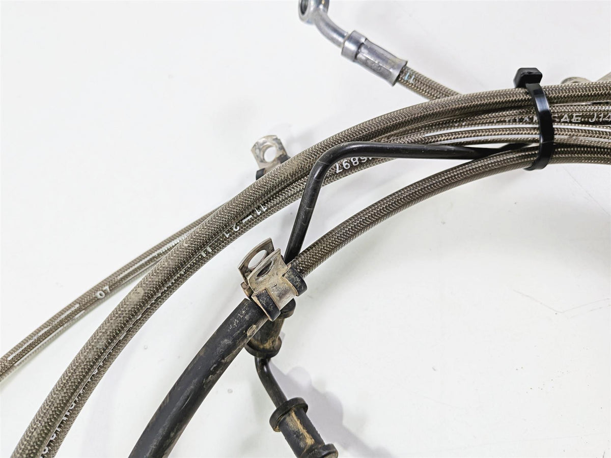 2022 Polaris RZR Turbo R Ultimate Flexible Rear Brake Line Set 1913980 1913981-Mototech271
