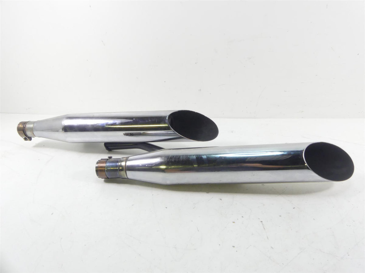 2008 Honda V-Twin VTX1800 N3 Cobra Slash Cut Slip On Exhaust Pipe Muffler 1176SC {{ shop.shopifyCountryName }} - Mototech271