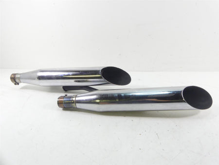 2008 Honda V-Twin VTX1800 N3 Cobra Slash Cut Slip On Exhaust Pipe Muffler 1176SC {{ shop.shopifyCountryName }} - Mototech271