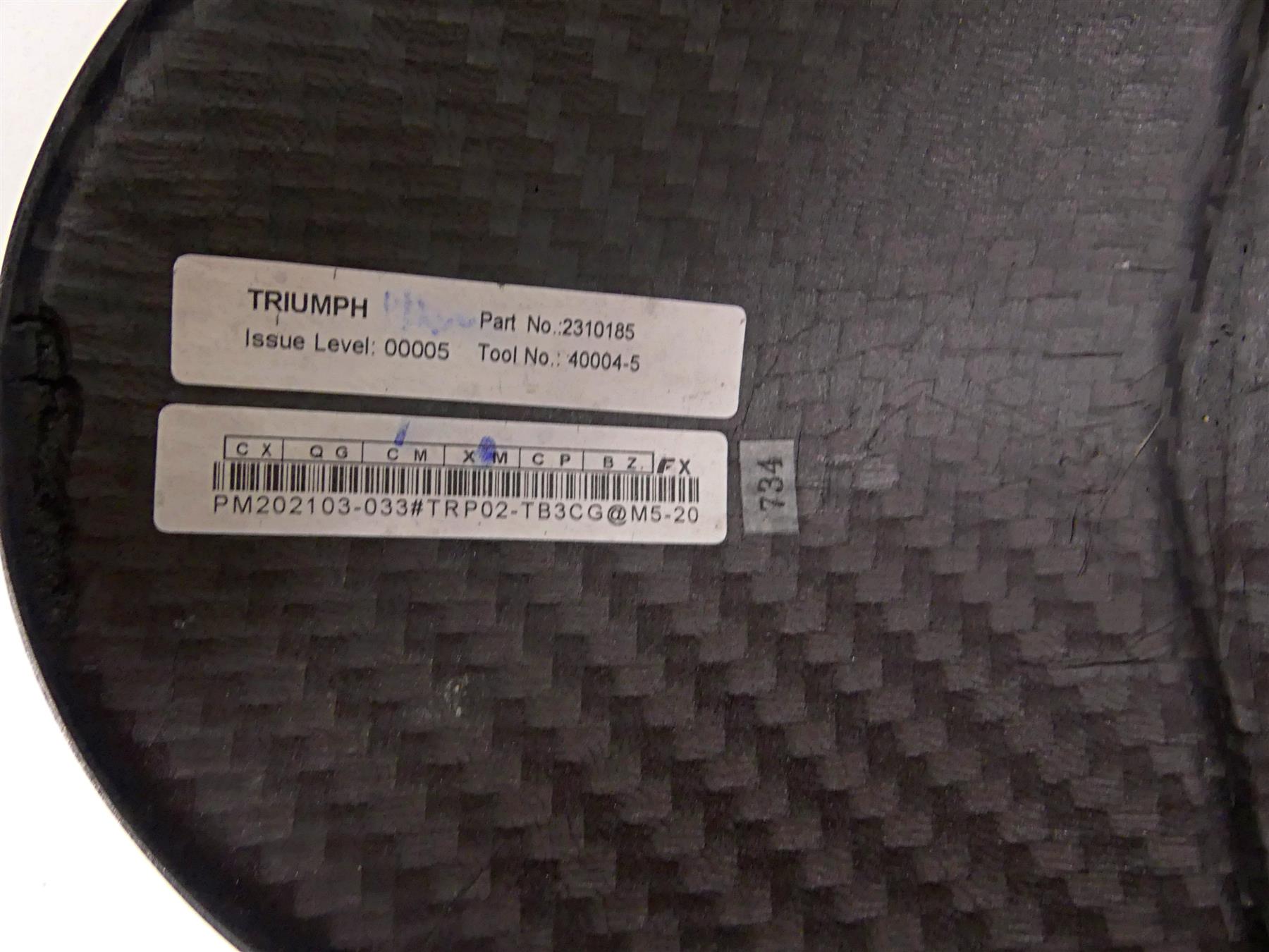 2022 Triumph Speed Triple 1200 RS Front Carbon Fiber Fender -Read T2310185 {{ shop.shopifyCountryName }} - Mototech271